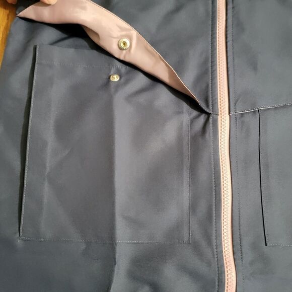 Adidas Tiro Parka Jacket Coat All Weather Women's Size Small S Shadow Navy Grey - Picture 13 of 15